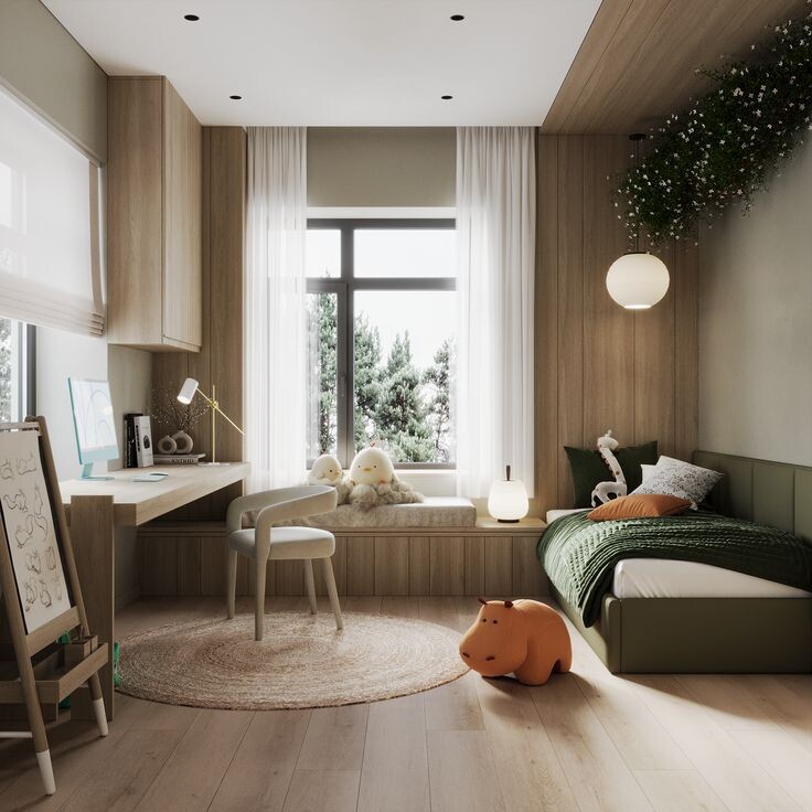 Дизайн проект детской комнаты для двоих
