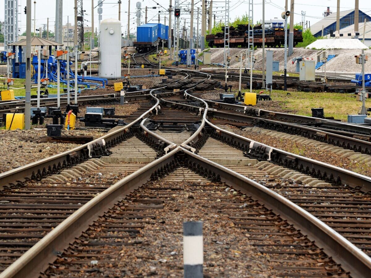    Железнодорожные пути сортировочной станции © РИА Новости . Игорь Онучин