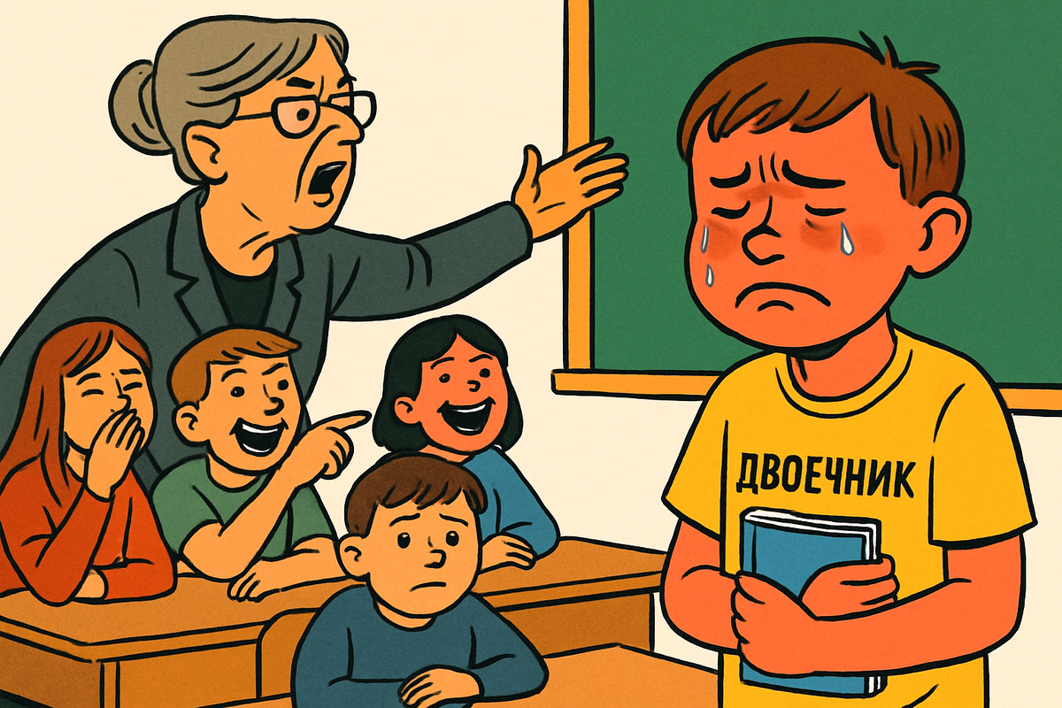 «Посмотрите на Петю - будущего дворника!» Учительница высмеивает ошибки сына перед всем классом. Это нормально?