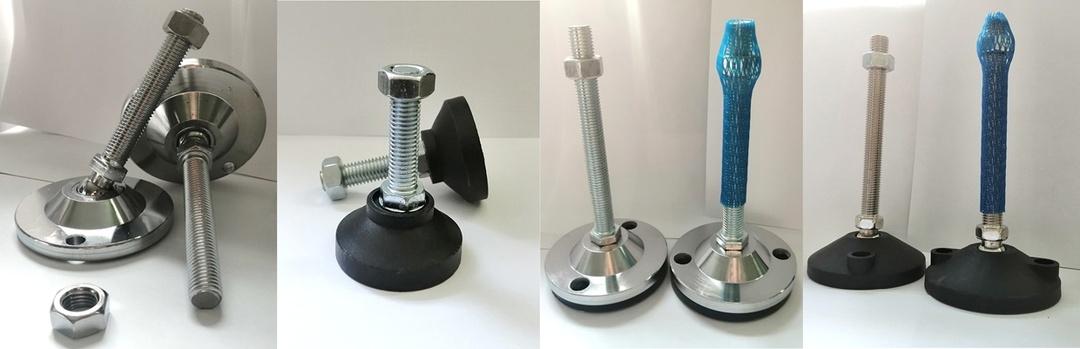 Регулируемые опоры для станков, мебели, металлических конструкций