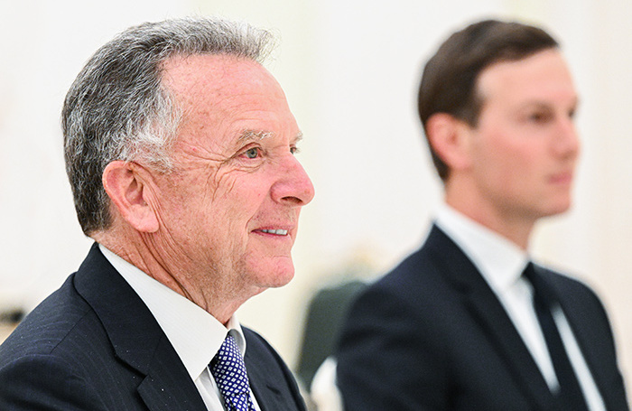    Стивен Уиткофф и Джаред Кушнер (слева направо).Кристина Кормилицына/ТАСС