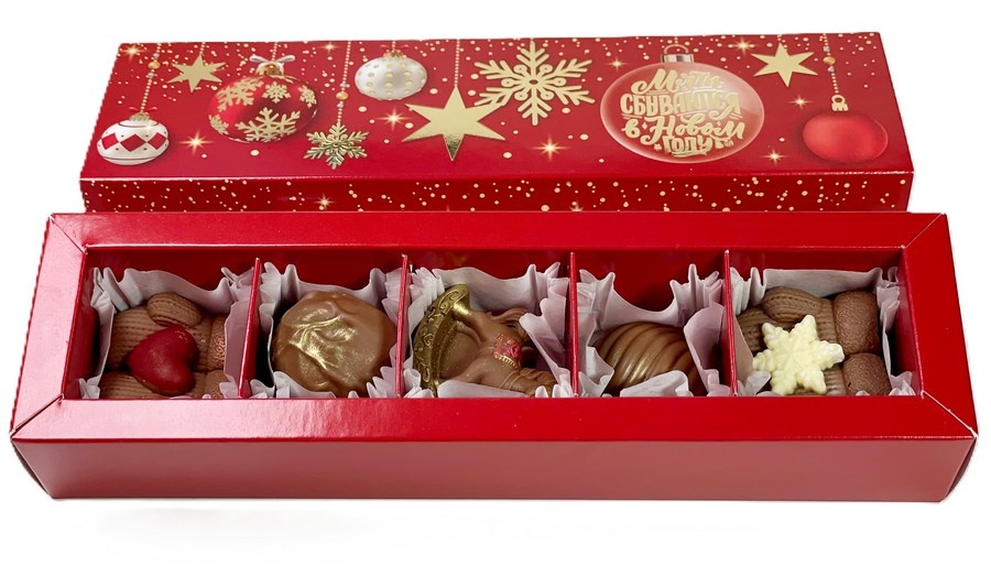 Фигурные конфеты ручной работы — ёлочные игрушки из шоколада