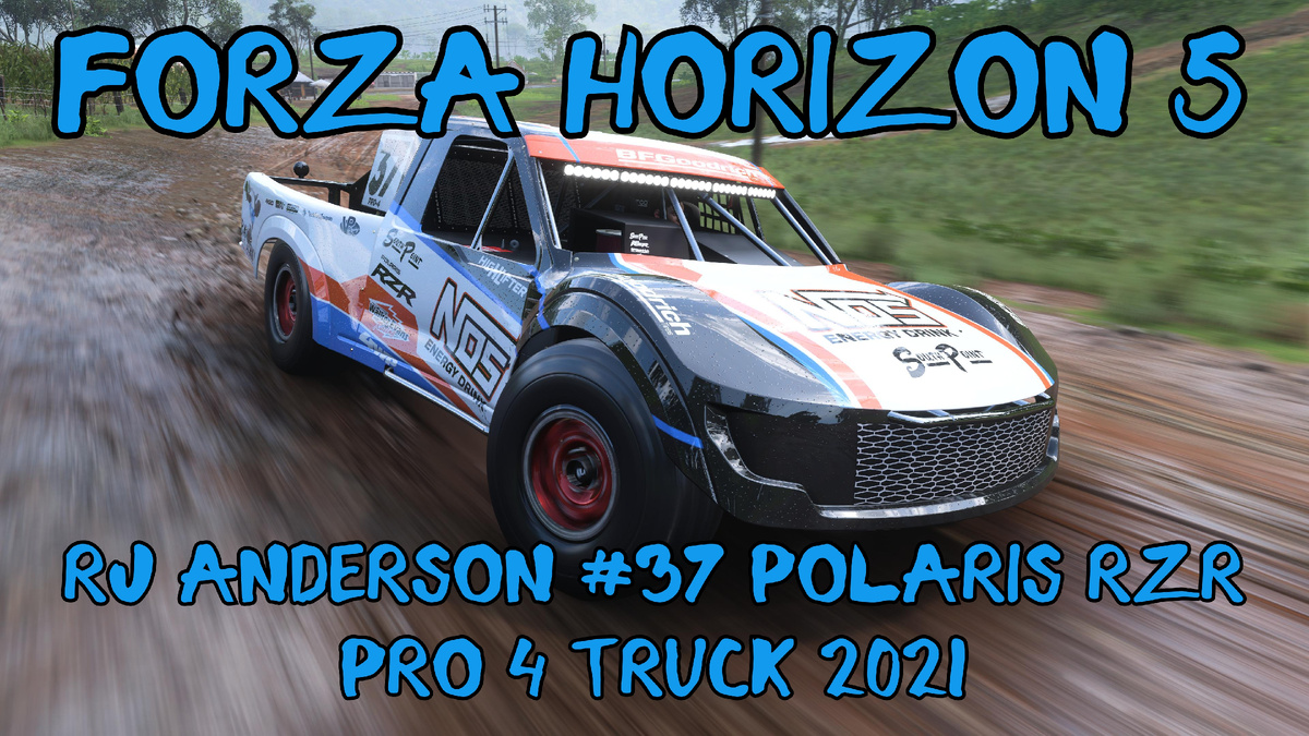 # RJ Anderson #37 Polaris RZR Pro 4 Truck 2021 — Экстремальное Испытание Техники и Мастерства в мире Forza Horizon 5 🌍⚡️