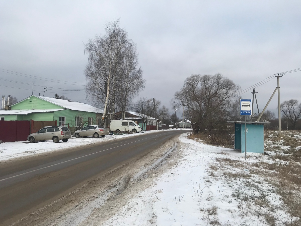 Остановка в посёлке Горки