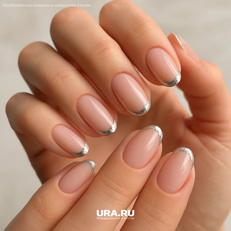 Микро-френч черный, серебряный и золотой зима 2025–2026 — самый модный френч 2025
