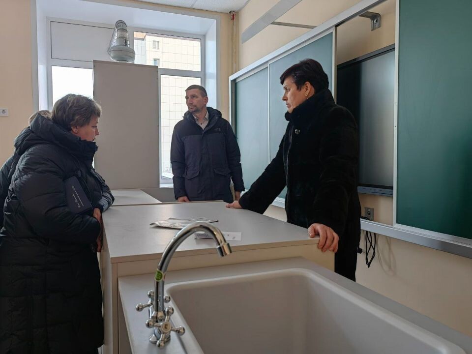    Завершение капремонта здания горно-алтайского лицея №1. Источник: t.me/OlgaSafronovaofficial