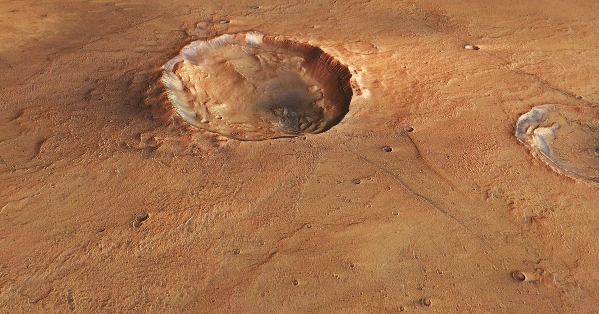    Кратер имеет размер 20 на 15 километров