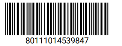 размер штрих-кода на конверте 5х2 сантиметра