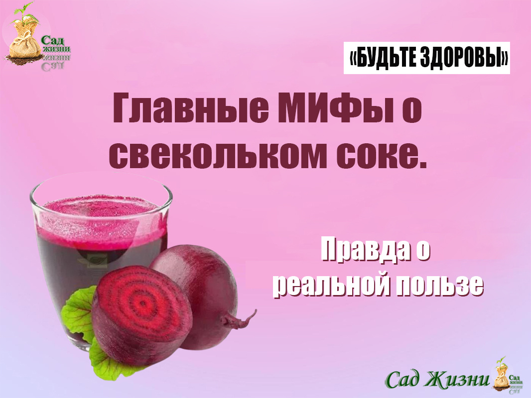 МИФы о свекольном соке