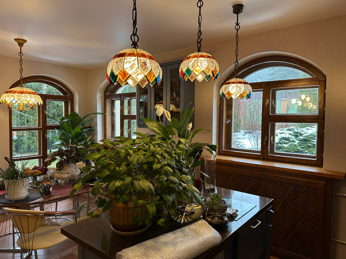 Арочные окна без внутренней отделки