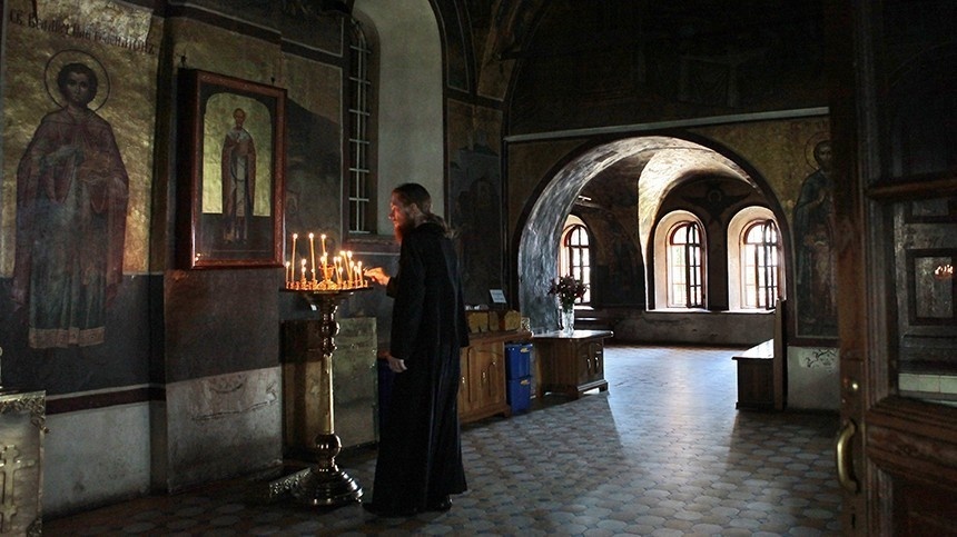 В Саввино-Сторожевском монастыре.© РИА Новости / Руслан Кривобок