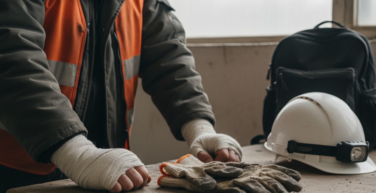 Отморозил руки на работе