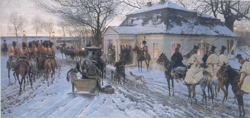 Наполеон в Сморгони. Зигмунд Розвадовский. 