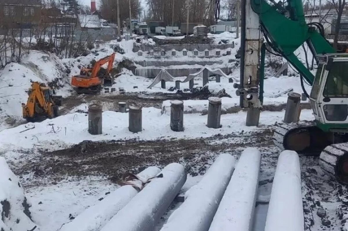    В Новосибирске началось строительство современного моста через реку Тула