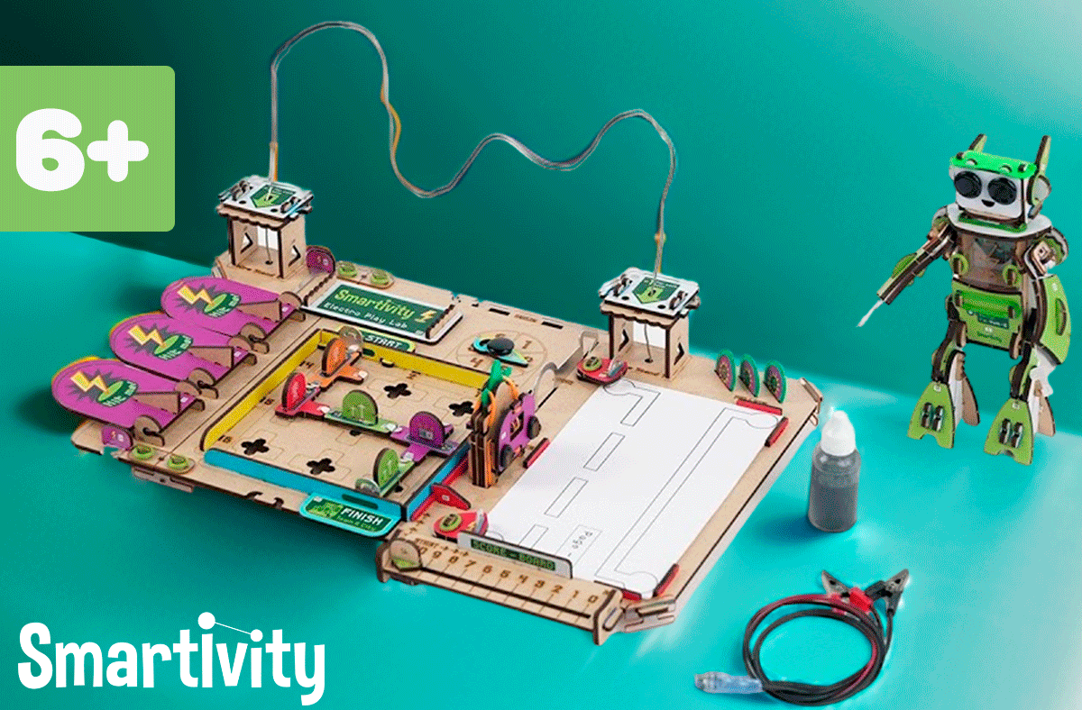 Smartivity Электро-игровая лаборатория деревянный конструктор