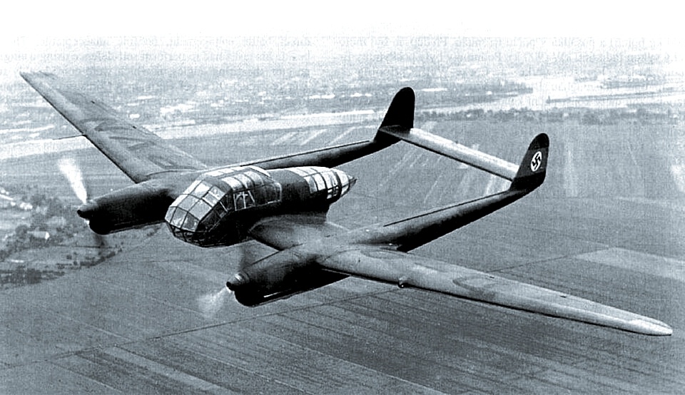 Тактический разведывательный самолёт Focke-Wulf Fw 189 Uhu.