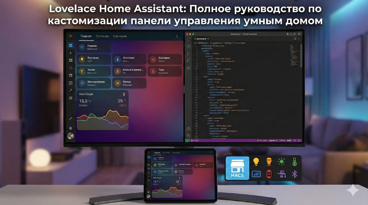 Lovelace Home Assistant: Полное руководство по кастомизации панели управления умным домом