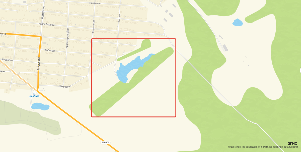 Парк на карте, 2GIS