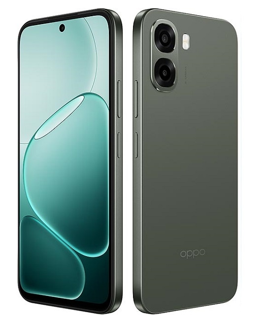 Модель OPPO A6x в зелёном цвете