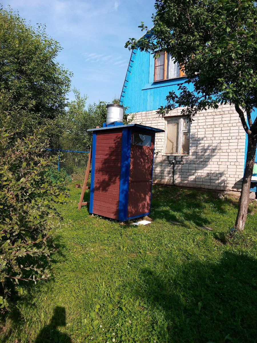 летний душ на даче 