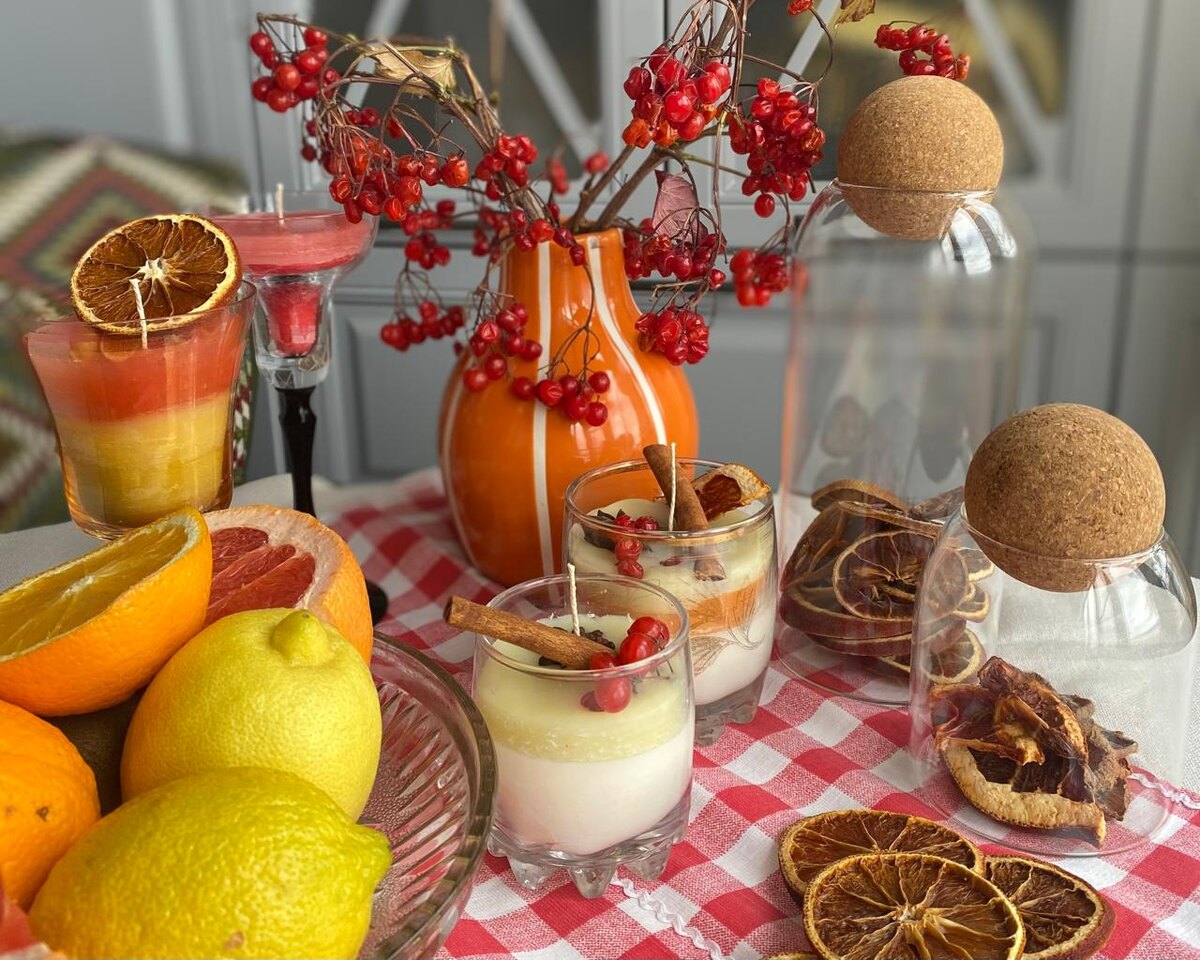 Я готовлю своим близким на подарок соевые свечи