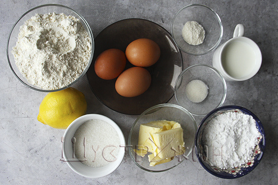 Что нужно для приготовления лимонных кексов.