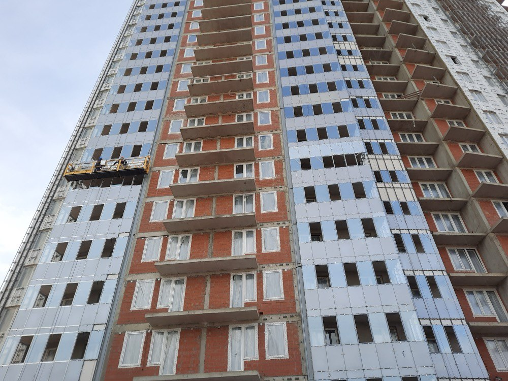 Процесс стройки дома. Объект – ЖК Байрон.