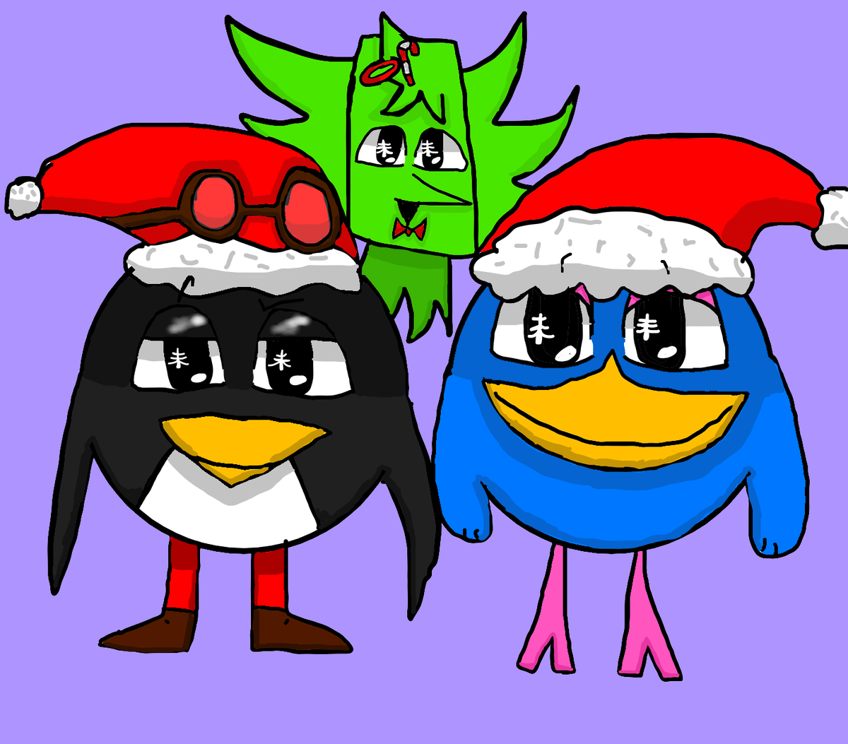 Версус (оригинал!), так как у версуса на аве Пин и у него по моему две ос это Тюк Тюк и Карыч я решила их нарисовать^^