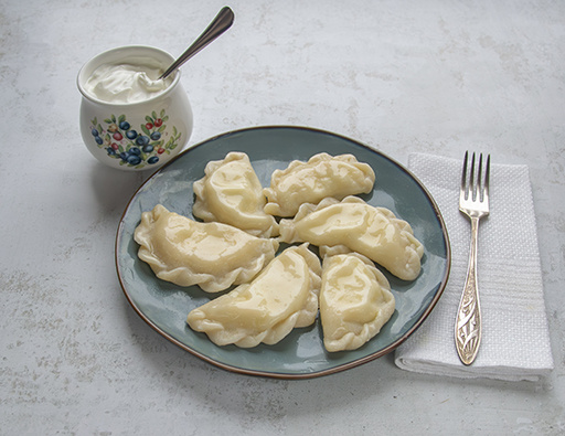 Вареники на желтках