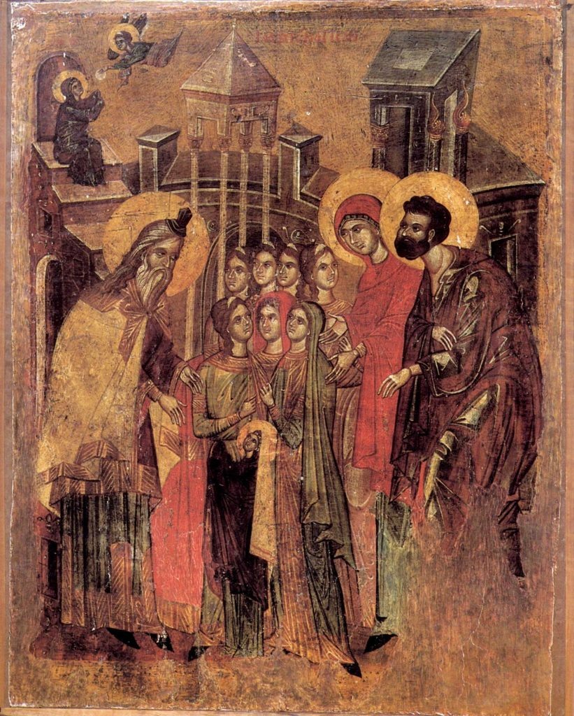 Введение во храм. XIV век. Галерея икон,
Охрид