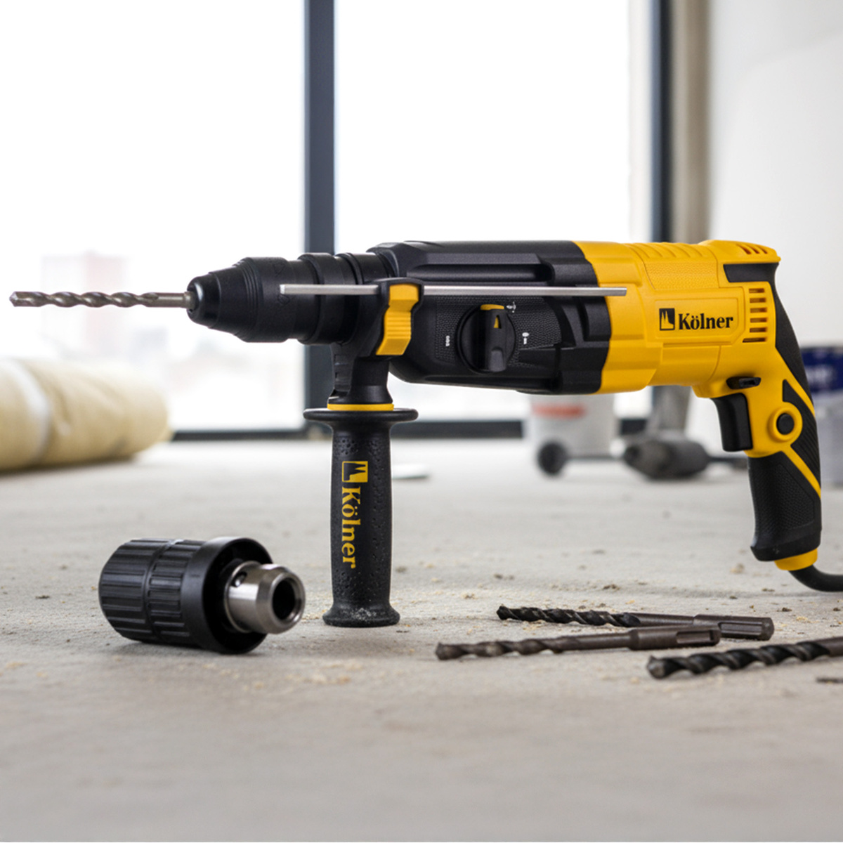 Перфоратор SDS-PLUS, 28 мм с БЗП патроном, 800 Вт, Kolner KBH 3-28K