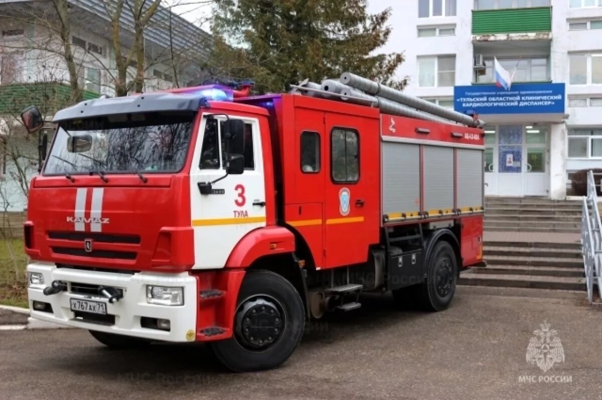    Спасатели провели учения в Тульском кардиологическом диспансере