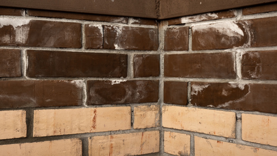 Высолы на кирпичной кладке