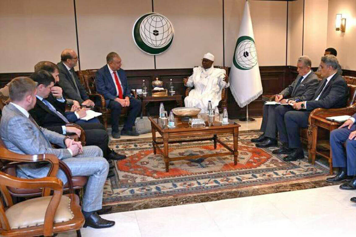 Хусейн Ибрагим Таха отметил вклад татарстанского лидера в развитие отношений РФ и стран ОИСФото: © Диана Дасаева