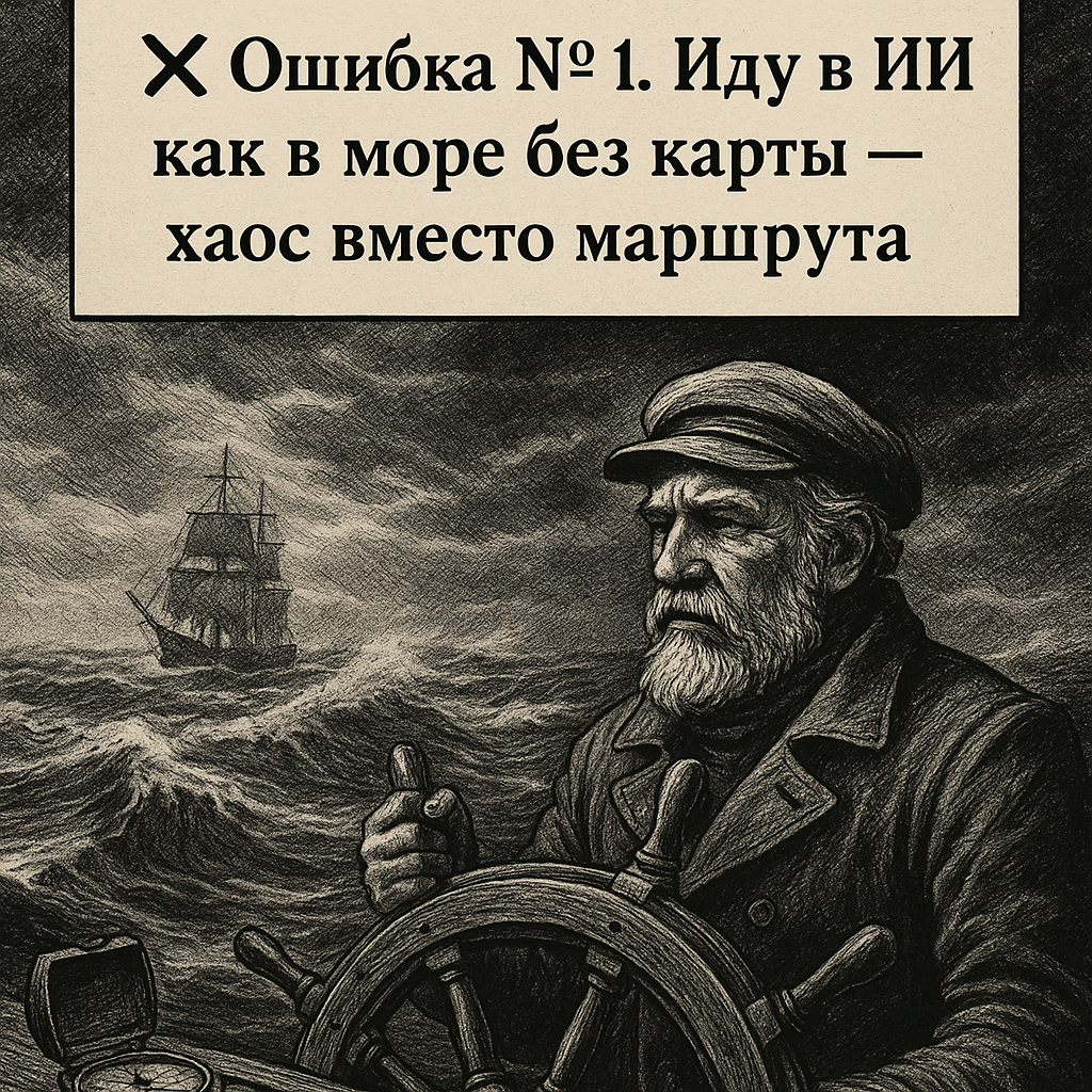 Есть у нас морская мудрость: «Если ты идешь незнамо куда, то скорее всего придешь не туда, куда нужно.».