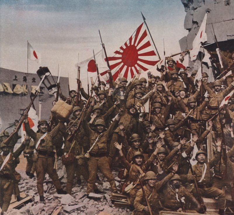 Японцы празднуют захват Шанхая https://wwii.space/