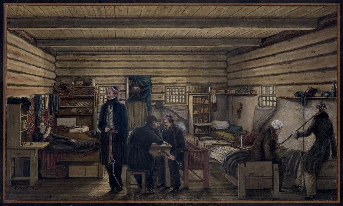 Декабристы в Читинском отсроге, фотография из открытых источников Яндекса