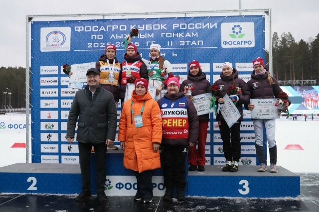    Карельская лыжница попала в топ-6 на Кубке России© Лыжные гонки Карелии / VK