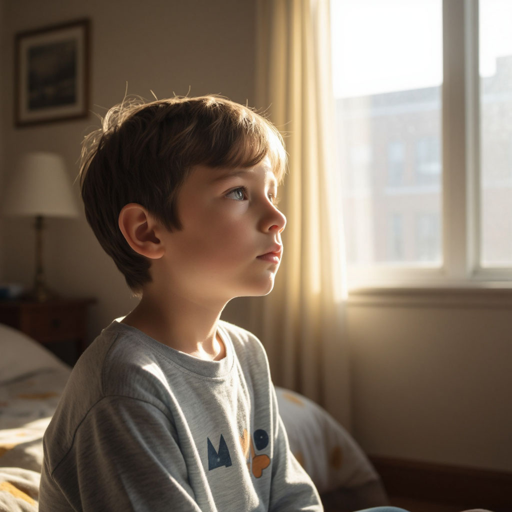 Так нейросеть видит ребёнка, пресыщенного общением.