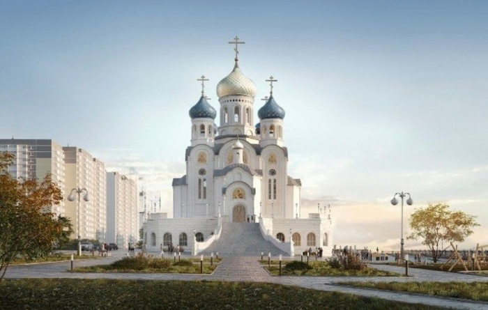    Изображение эскиза храма предоставлено Екатеринодарской епархией