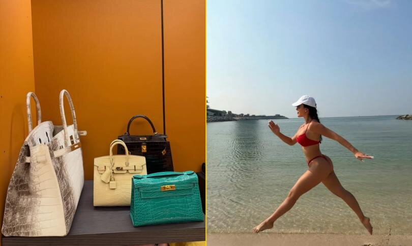    Источник: Социальные сети | Джорджина Родригес представляет семейные фотографии и сумк