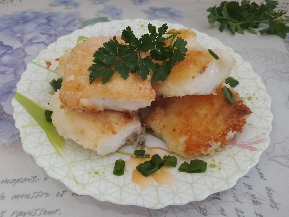 Жареная щука в манной крупе