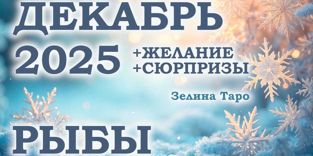 ♓ Таро-прогноз для Рыб на декабрь 2025 года — завершение и перезагрузка