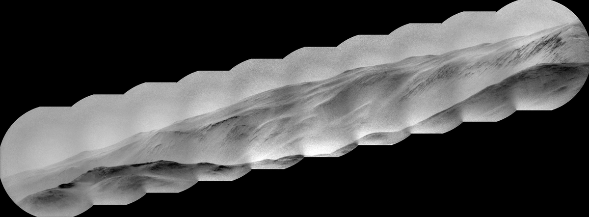 рис. 1. гора на Марсе.