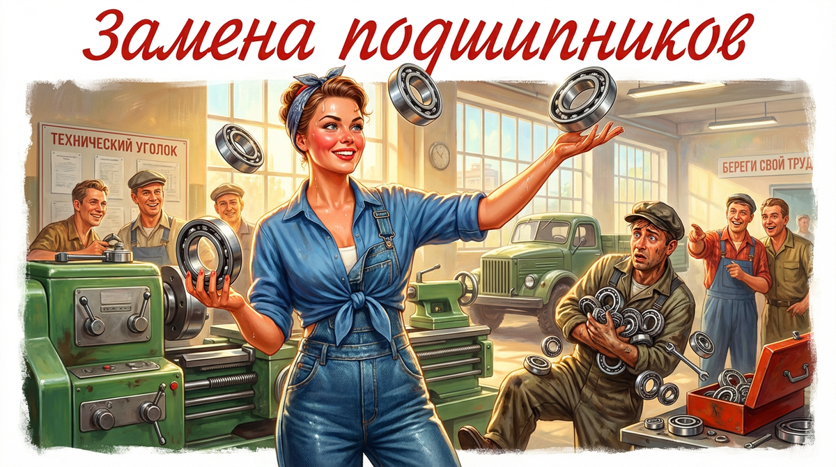    Процесс замены подшипников редуктора admin