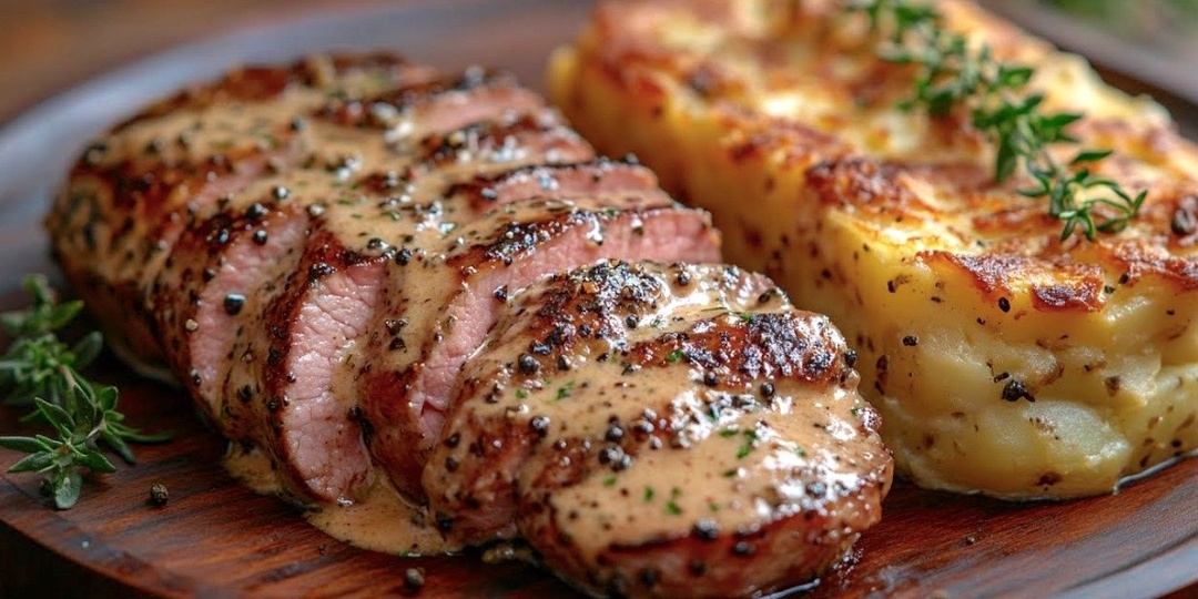 Наконец узнала как правильно готовить свиную вырезку. Гости в восторге.