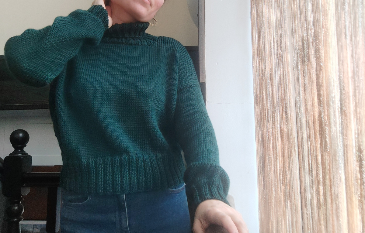 Свитер в готовом варианте 