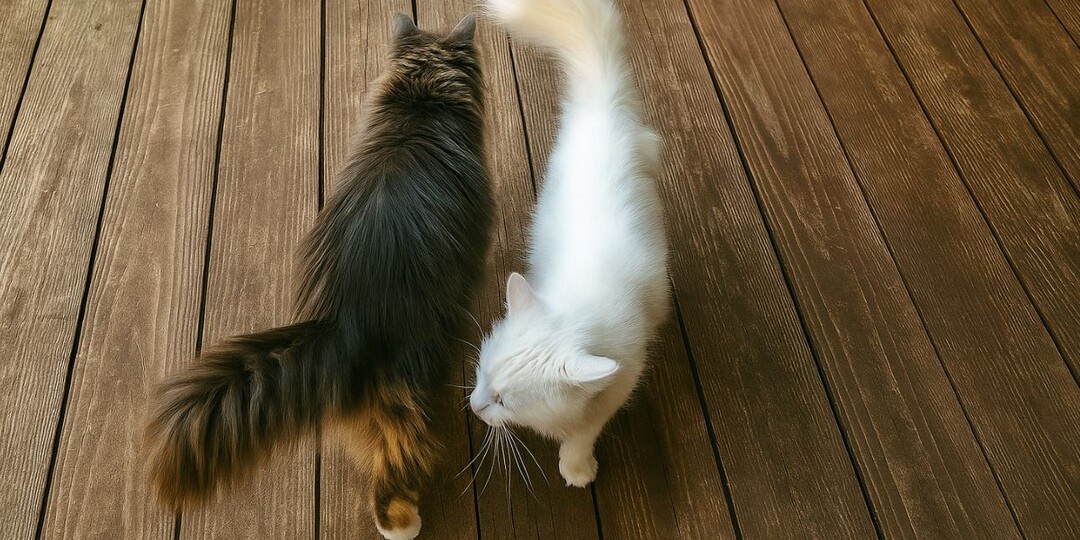 Почему кошки нюхают друг друга под хвостом — и зачем им это даже после кастрации