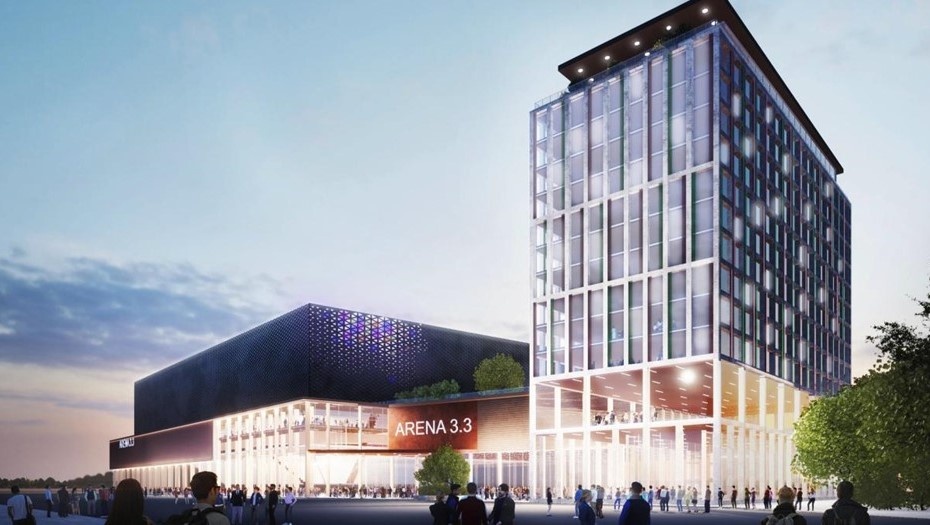 Автор фото: vantaa.fi/Domos Arkkitehdit Oy. Гигантскую арену на 21 тыс. мест планируют построить близ аэропорта Хельсинки-Вантаа, Финляндия.