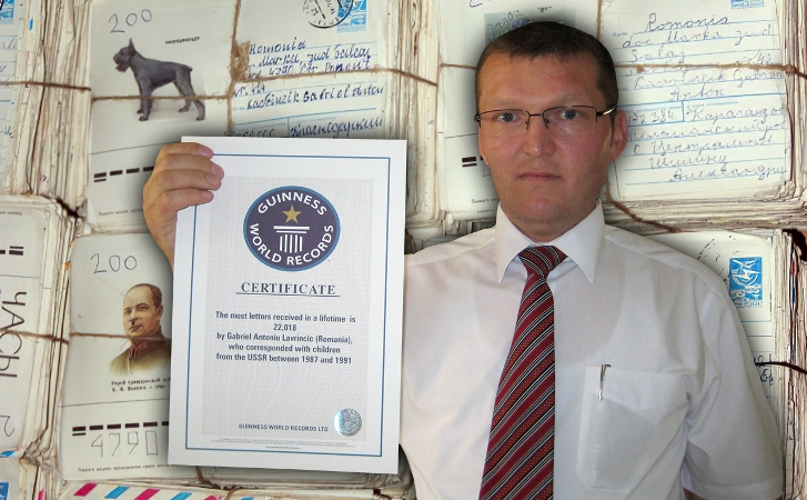    Габриэль Антонию Лавринчик с сертификатом о рекорде - фото из архива Габриэля Антонию Лавринчика